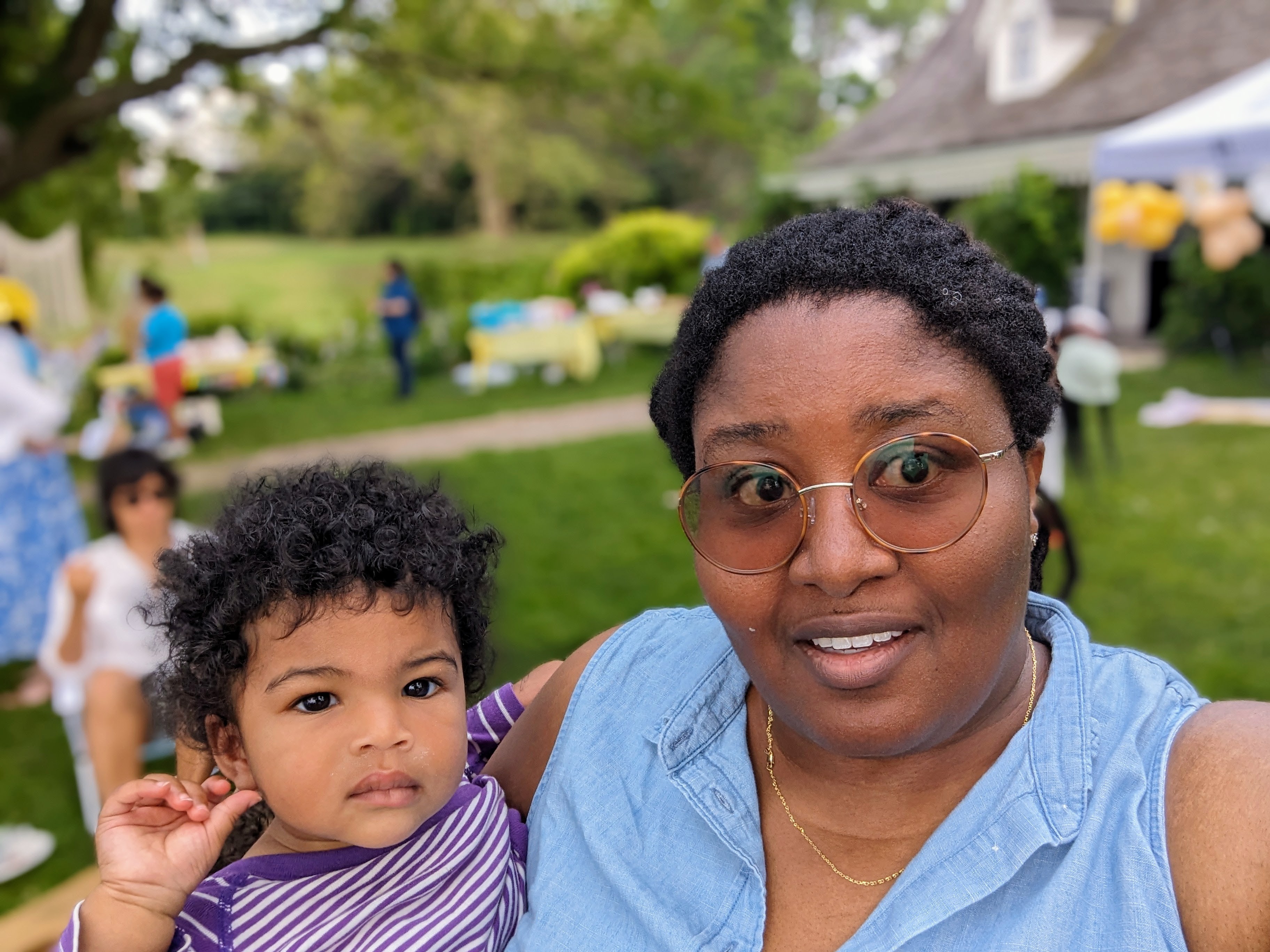 Laura Simpson with child